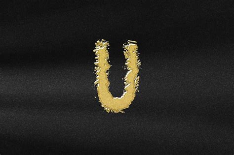 Premium Photo | Upsilon sign. upsilon letter, greek alphabet symbol, abstract gold with black ...