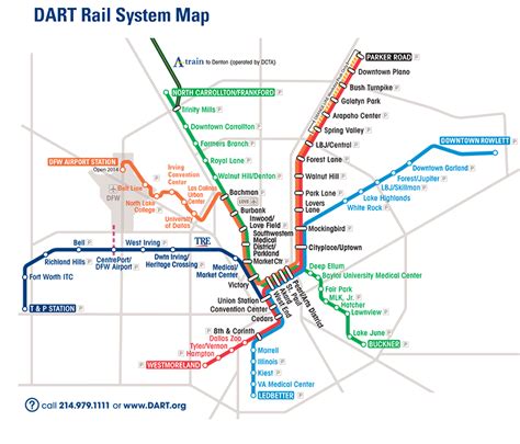 Dart Rail Map Dallas