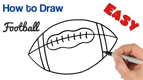 Football Easy Drawing : Learn how to draw a football player in this easy step by step drawing ...