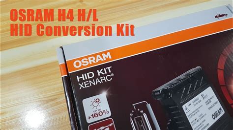 OSRAM Xenon HID Conversion Kit Unboxing - H4 6000K H/L - YouTube