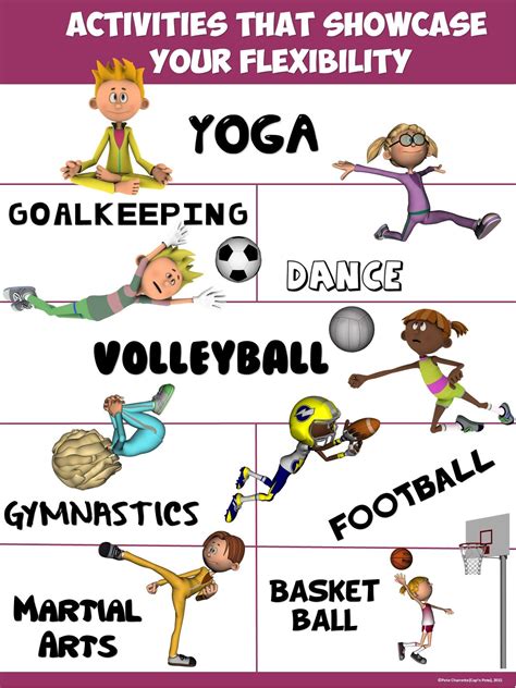 PE Poster: Activities that Showcase your Flexibility | Elementary ...