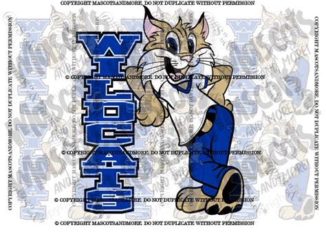 Wildcat Mascot in Vector Jpeg Png Pdf EPS SVG - Etsy