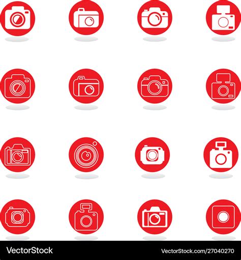 A camera icon the sign camera Royalty Free Vector Image