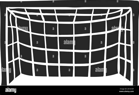 Hand drawn Football goal post vector illustration Stock Vector Image ...