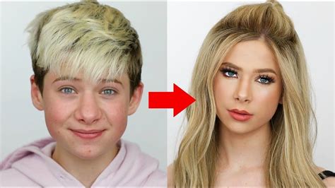 I transformed myself into a WOMAN! EXTREME BOY TO GIRL TRANSFORMATION - YouTube | Girl gifs ...