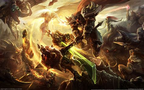 League of Legends Epic Battle 4K Wallpaper - GamePhD