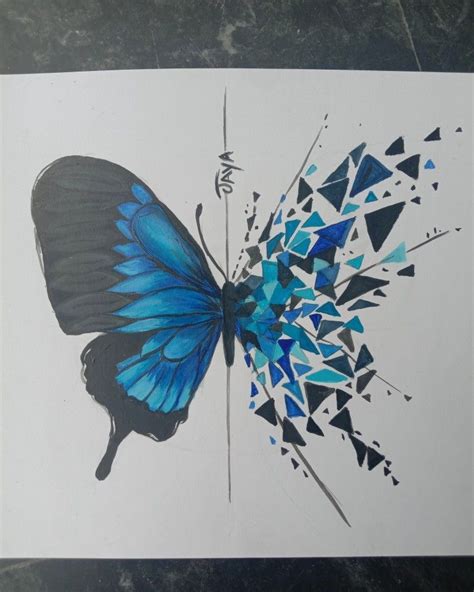 Abstract Butterfly Acrylic Painting | Butterfly art painting, Butterfly drawing, Nature art painting