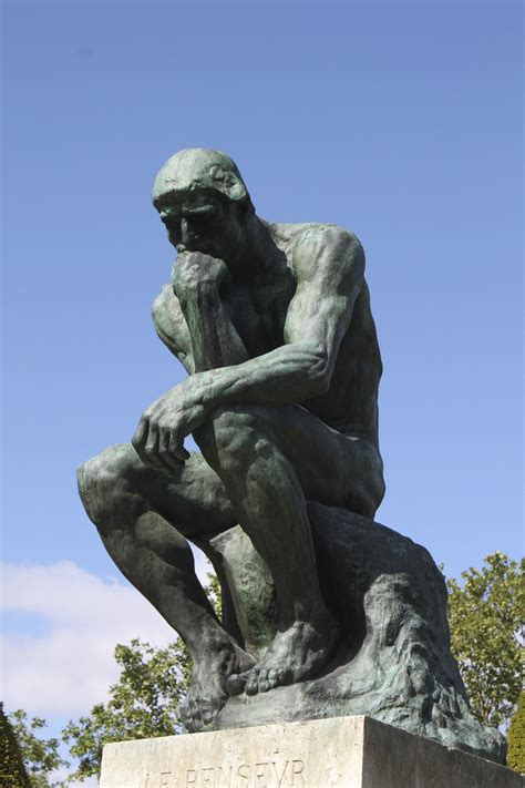 Rodin, "Le Penseur" | Rodin the thinker, Famous greek sculpture, Rodin ...