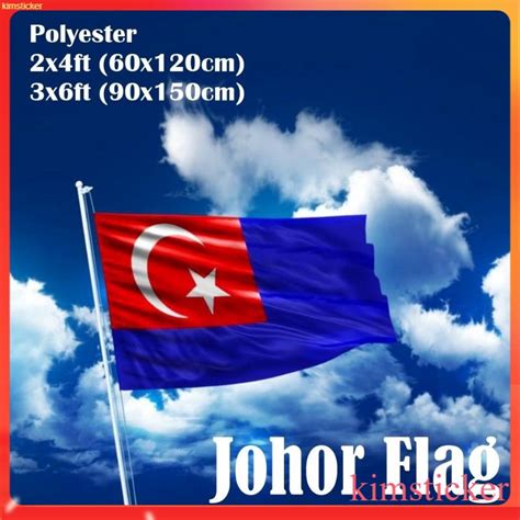 Johor Flag / Bendera Johor 3x6 | Shopee Malaysia