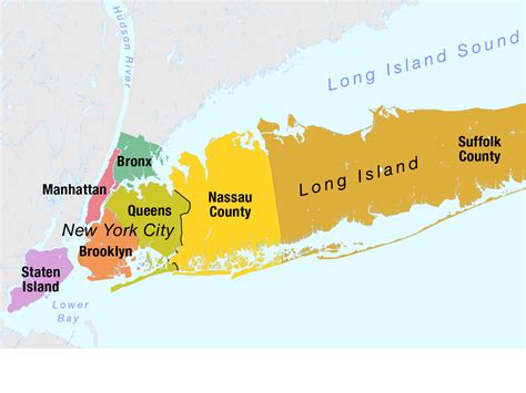 Map Of Nyc Boroughs And Long Island - Cape May County Map