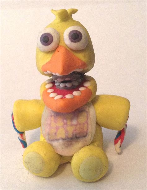 Withered Chica plush (clay) by crazycreeper529 on DeviantArt