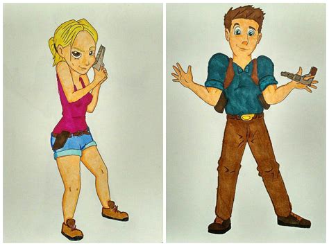 Elena Fisher Nathan Drake - Disney Style (color) by JoseMnw498 Nathan Drake, Uncharted, Disney ...