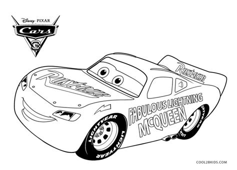 Dibujos de Rayo McQueen para colorear - Páginas para imprimir gratis