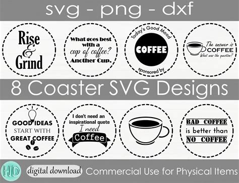 Coaster SVG Bundle Coaster Sticker Svg Coffee Cup Svg Tshirt Sublimation but First Coffee Svg ...