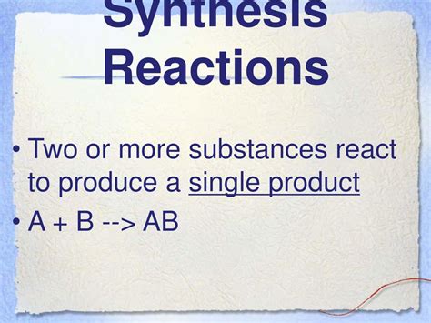 Types of Reactions (7.2). - ppt download