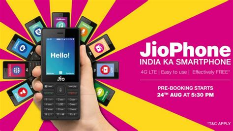 Jio Phone Features, Specifications Revealed as Booking Process Draws Near - Itechment