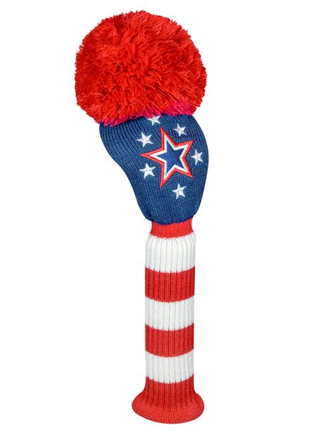 Just4Golf Knitted Golf Head Cover 3 Color Vertical Striped Driver in ...