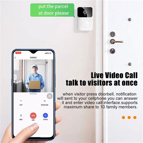 X9 Wifi Video Doorbell Smart Home Wireless Phone Door Bell Camera Security Video Intercom Hd Ir ...