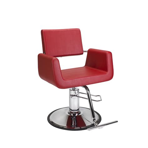 Beauty Salon Styling Chair ARON RED Salon Furniture and Barber Chairs - Walmart.com