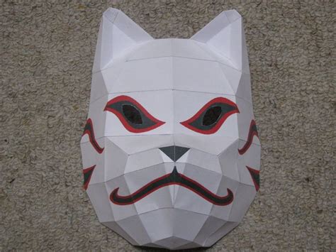 Anbu Mask Paper Craft. bad asssss! | Paper mask diy, Anbu mask, Paper ...