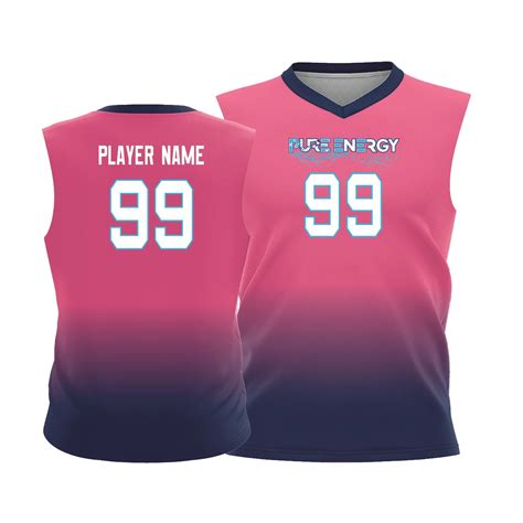 Volleyball Jersey - Men-Pink-Navy