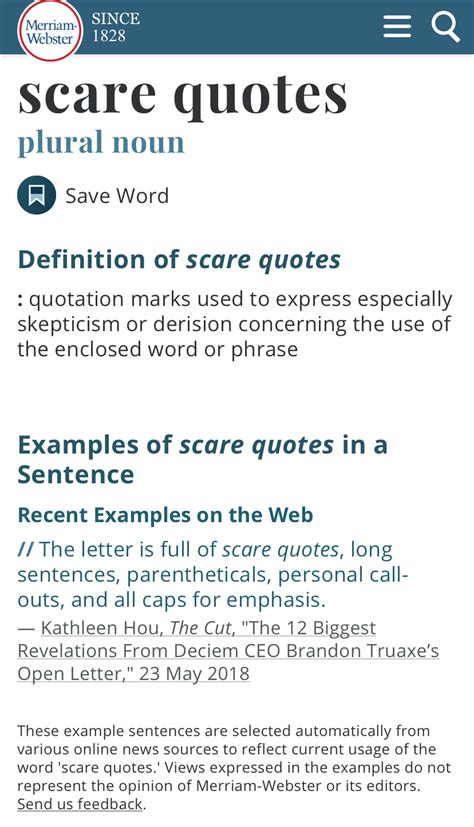 Scare quotes definition Blank Template - Imgflip