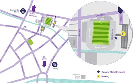 Croke Park Entrance Map - Asia Map