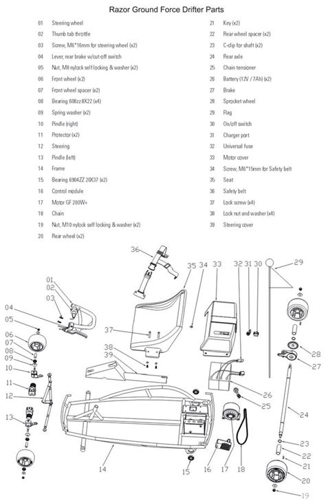 Razor Mx650 Parts Diagram