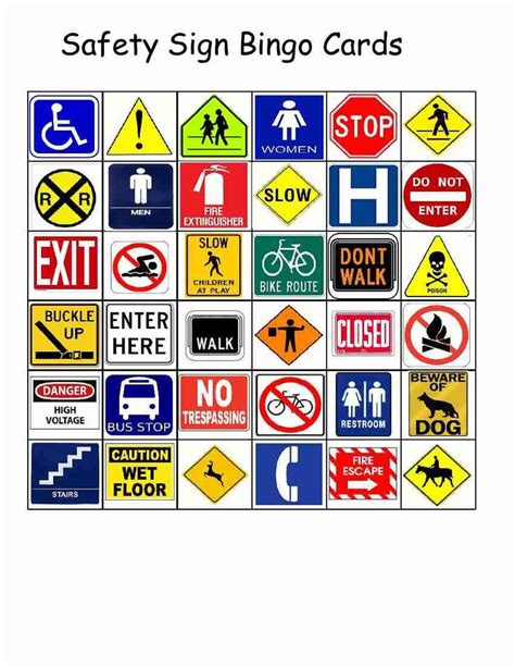 Printable Safety Signs