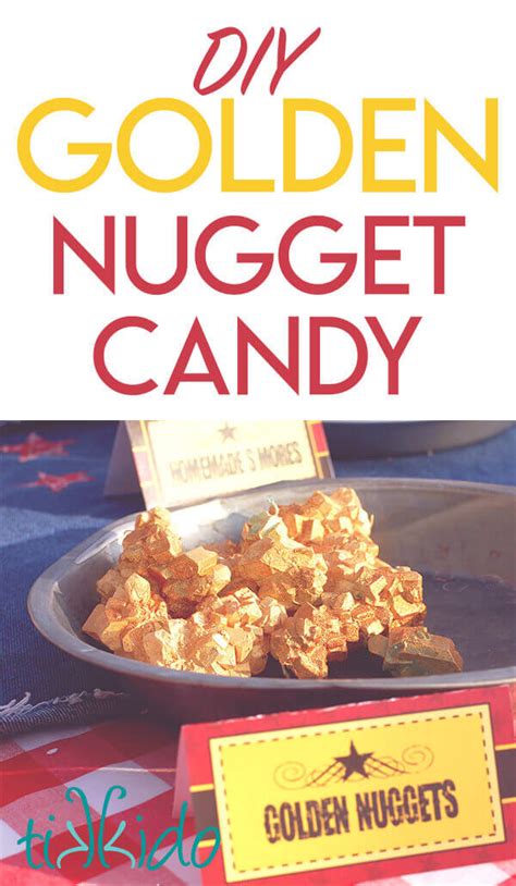 Tutorial: How to Make Edible Golden Nuggets Candy | Tikkido.com