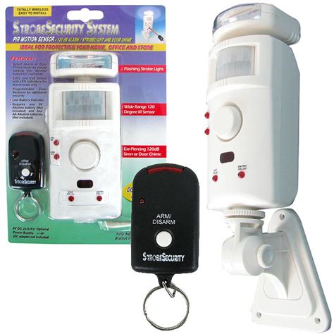 Strobe Security Motion Detector with Alarm - 215154, Home Security ...