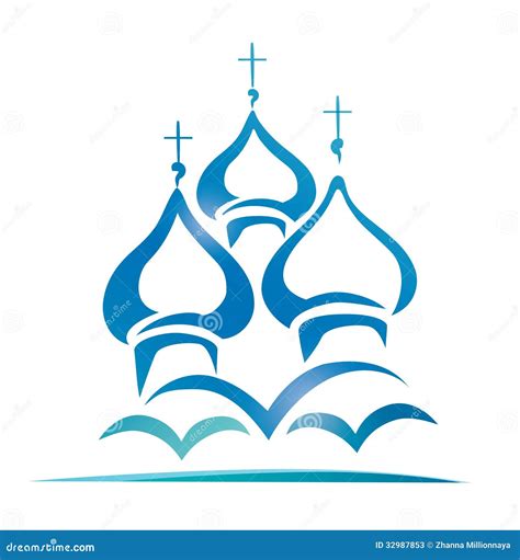 Russian orthodox church stock vector. Illustration of ancient - 32987853