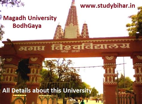 Magadh University, Bodh Gaya – Study Bihar