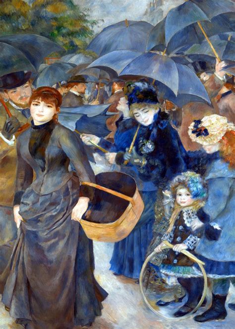 'Renoir The Umbrellas' Poster, picture, metal print, paint by Jon Baran | Displate