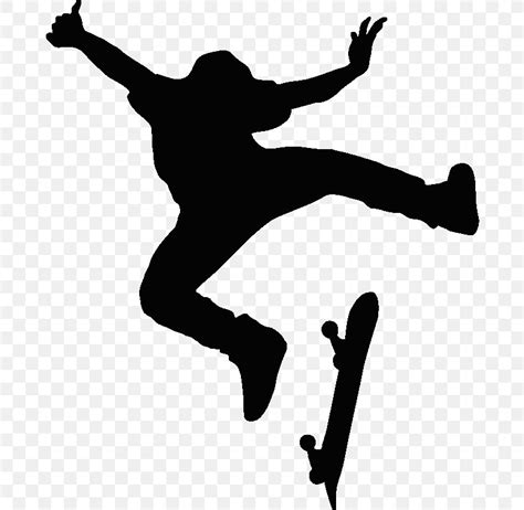 Skateboarding Sticker Silhouette, PNG, 800x800px, Skateboarding, Arm ...