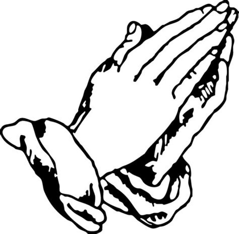 Praying Hands Stencil - Cliparts.co