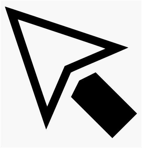 Cursor Icon Png - Triangle, Transparent Png - kindpng