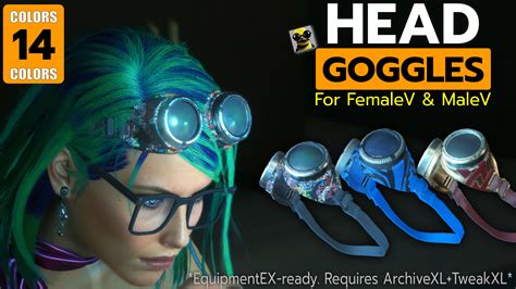 Kwek's Head Goggles - ArchiveXL EquipmentEX at Cyberpunk 2077 Nexus - Mods and community