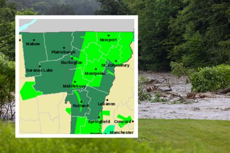 Vermont Flood Map Shows Areas With Catastrophic Impact Expected