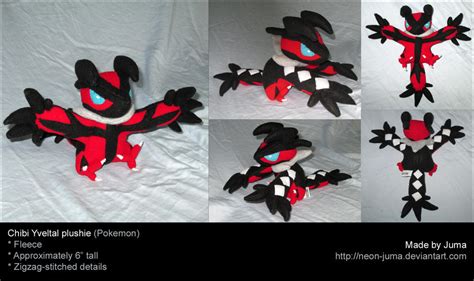 Chibi Yveltal plushie by Neon-Juma on DeviantArt