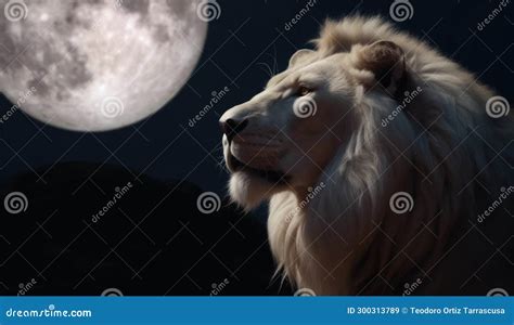 Lion in the African Savannah Stock Illustration - Illustration of ...