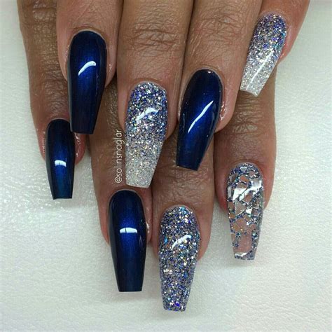 Coffin Nail Designs Black And Blue / Check out our black coffin nails selection for the very ...