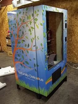 Custom vinyl wraps for vending machines