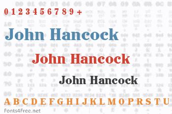 John Hancock Font Download - Fonts4Free