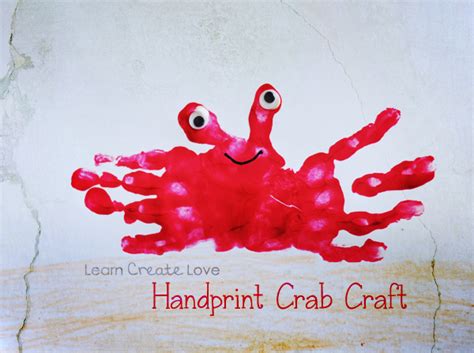 Handprint Crab Craft