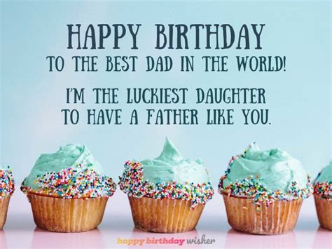Happy birthday to the best dad in the world - Happy Birthday Wisher