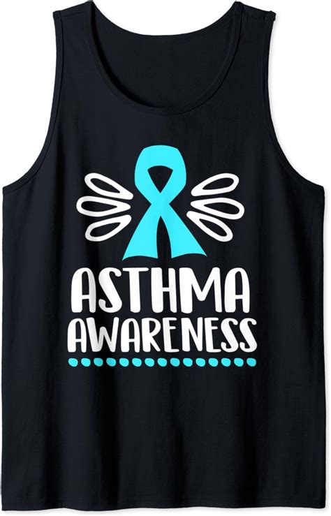 Amazon.com: Asthma awareness support ribbon gift Tank Top : Clothing, Shoes & Jewelry