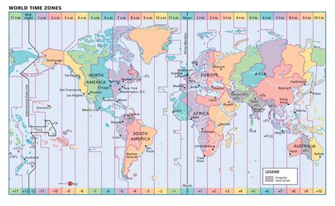 World Time Zone Map Names - Design Talk