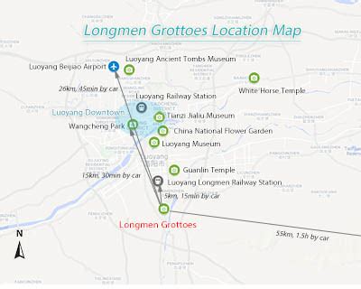 Luoyang Maps: Luoyang China Map & Longmen Grottoes Map