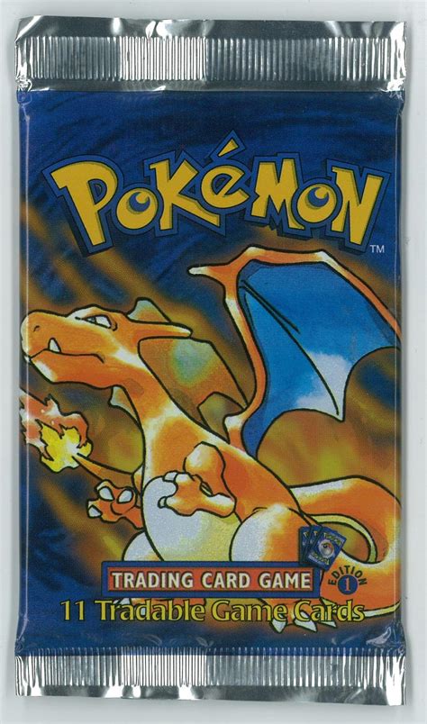 Pokemon Base Set 1 FIRST EDITION Booster Pack - Charizard Art ...